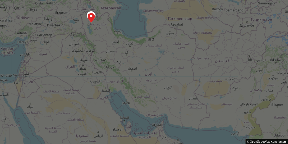 Incident pins on a locked Iran overview; detailed coordinates are subscriber-only